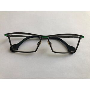 Theo Cord Belgium Eye Glasses Stainless Steel Square Frame